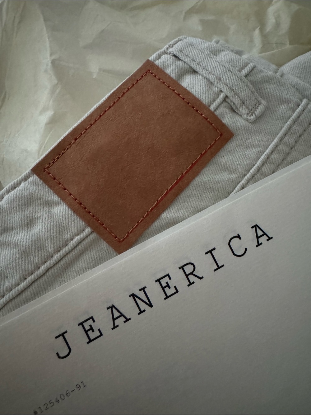 Jeanerica Belem Chino Putty NWT size 26x32 - Picture 6 of 6